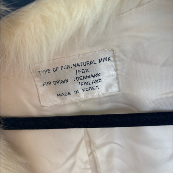 Genuine vintage mink and fox fur coat - Picture 3 of 3